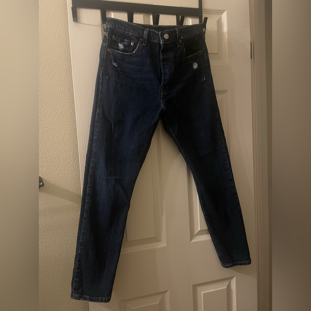 Levi's Women's Deep Indigo Slim Straight Jeans